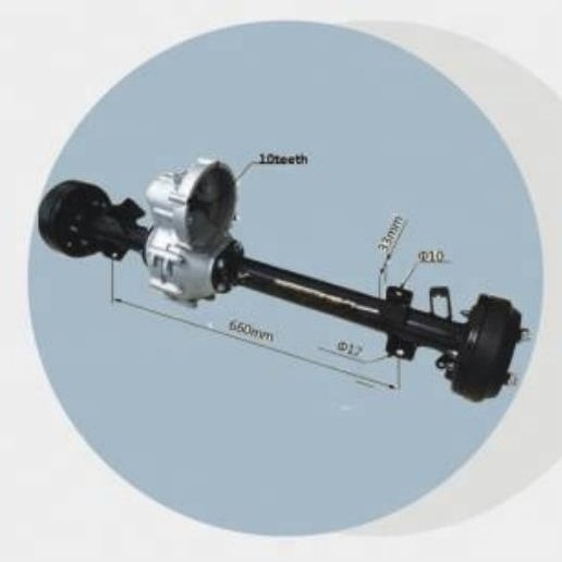 golf car rear axle work with xp-2067s motor 48v