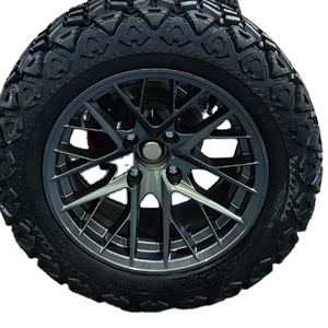 electric hunting golf car tires and customized rims 14''