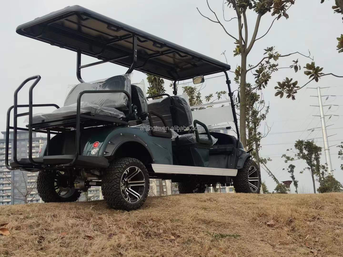 AHLT 4 seaters 6 seater electric golf cart, utility buggy food golf carts with curtis controller