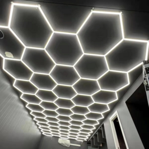 LED Working Light Hanging Hexagon RGB Detailing LED Home Hexagon Ceiling Garage Light