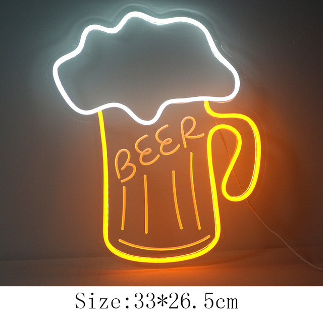 Cocktails & Dream LED Neon Sign Wall Decor For Beer Bar Neon Sign Store Pub Club Night Light Party Decorative Neon Night Light