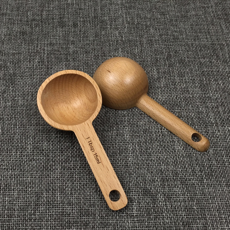 OWNSWING Eco Beech Wooden Measuring Coffee 8 Gram Spoon