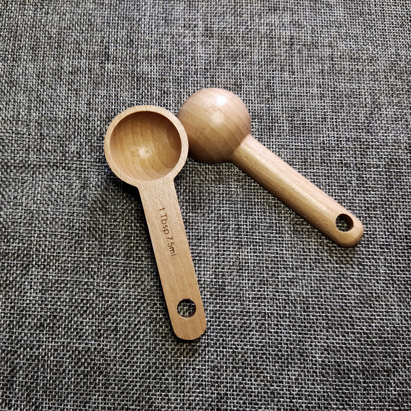 OWNSWING Eco Beech Wooden Measuring Coffee 8 Gram Spoon