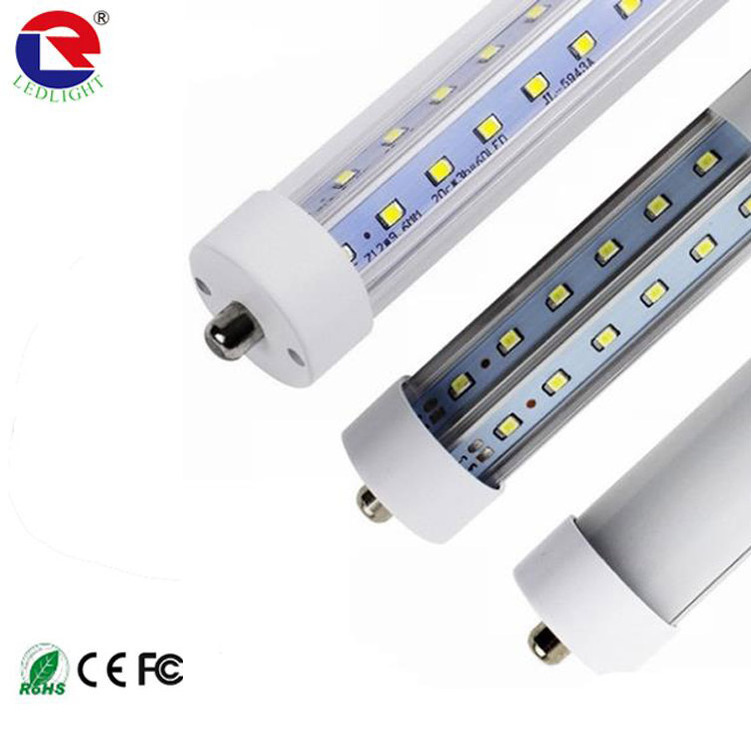 US market 4 FT 8FT super bright led tube v shape double led chips 96 inch T8 Led tube integrated tube light fixture