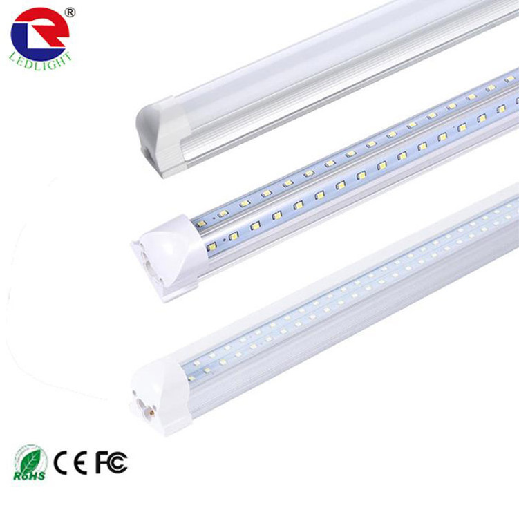 US market 4 FT 8FT super bright led tube v shape double led chips 96 inch T8 Led tube integrated tube light fixture