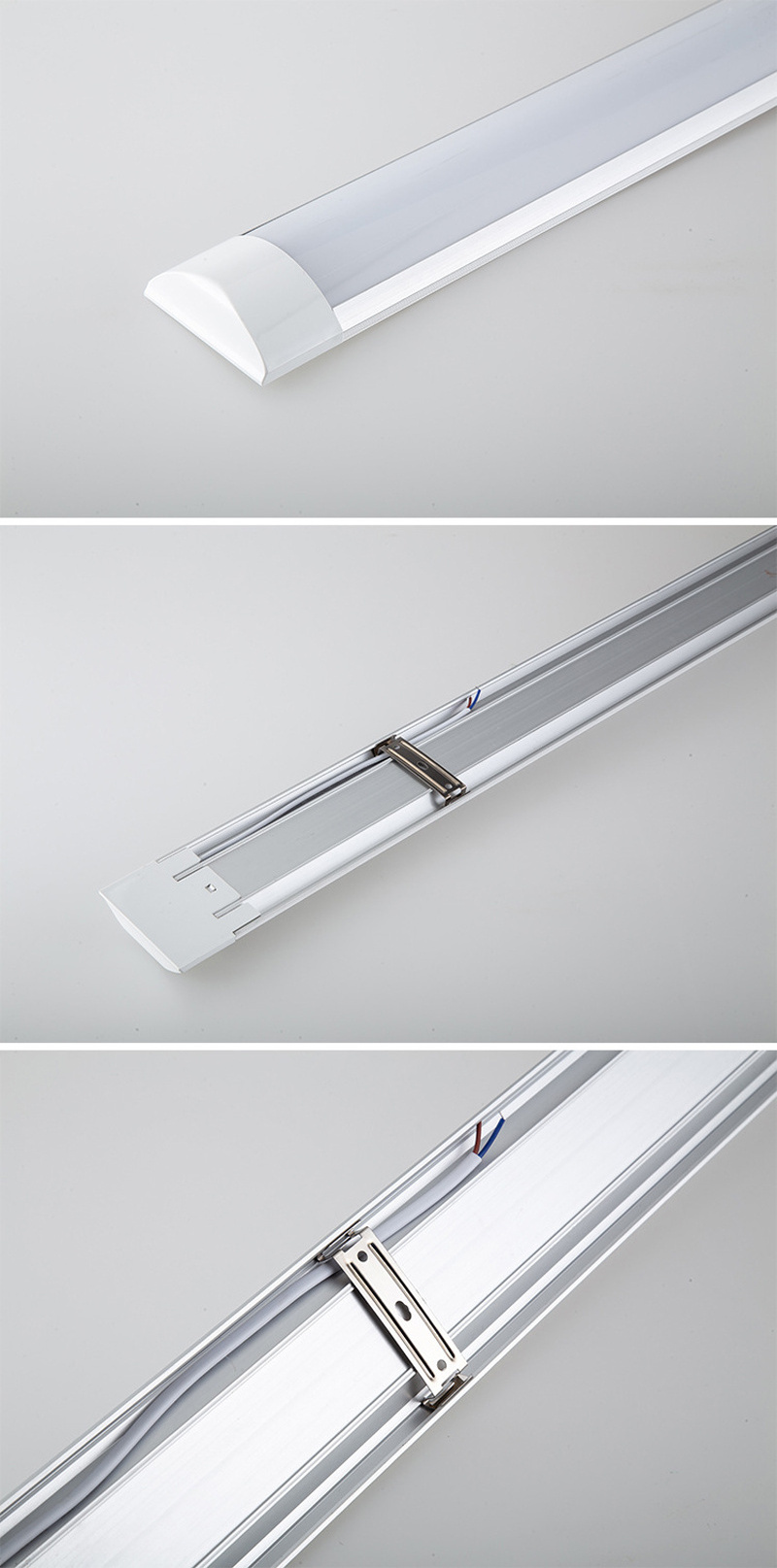 Led Linear Batten Light Fixture Ceiling  4ft 1200mm 36w  Ceiling Mounted Linear Lamp Wrap Around Fixtures LED Batten Light