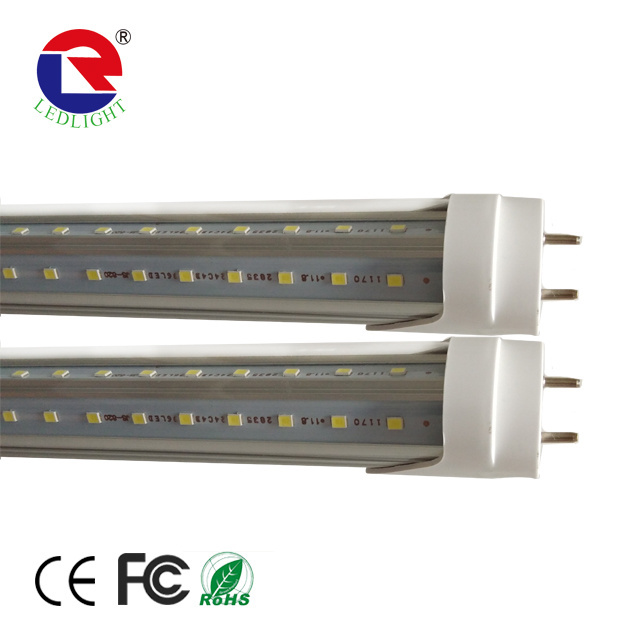 G13 TWO PINS v-shape led tube wide beam angle 4ft 1200mm v shape cooler t8 led tube