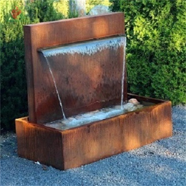 metal garden rain curtain outdoor water fountain home decoration modern fountains