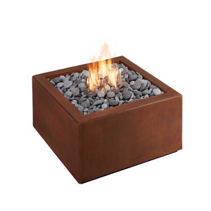 square corten steel large metal gas patio  camping fire pits outdoor outdoor propane gas fire pit