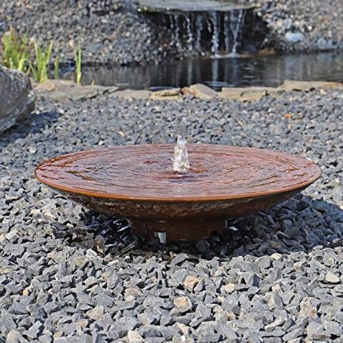 Garden decoration metal lotus pond corten rain curtain customized water fountain outdoor