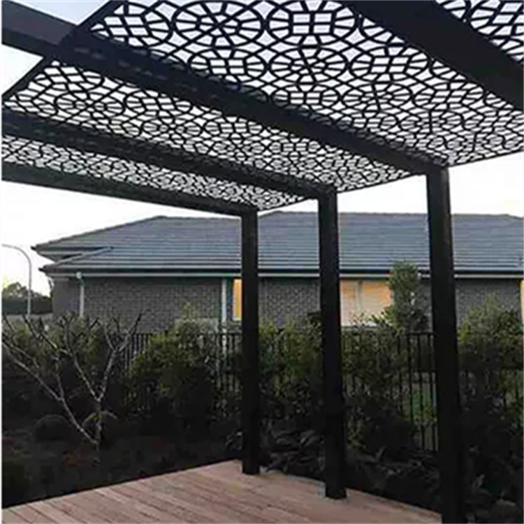 Corten Steel Framed Pergola Waterproof Outdoor Pavilion Bioclimatique Gazebo with Metal Panels