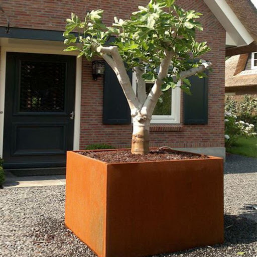 Outdoor Planters for a Variety of Stylish Choices Square Corten Steel Metal Plant Pots Flower Pots For Garden