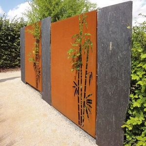 Modern Corten Steel Metal Yard Fence Panels With Cheap Price