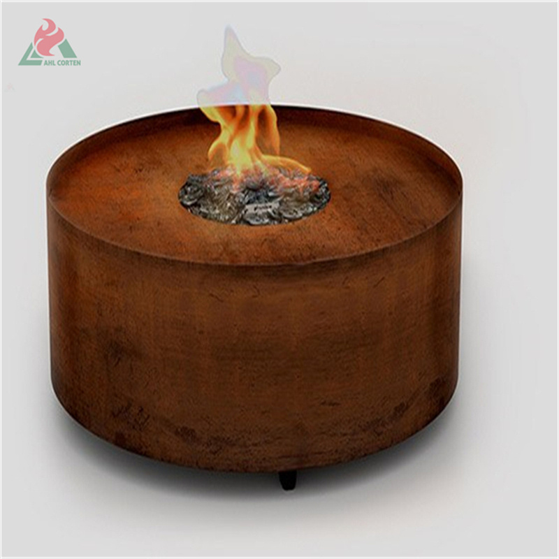 Corten steel propane heater outdoor propane gas water heater lpg large gas fire pit