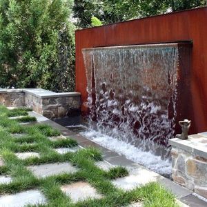 metal garden rain curtain outdoor water fountain home decoration modern fountains