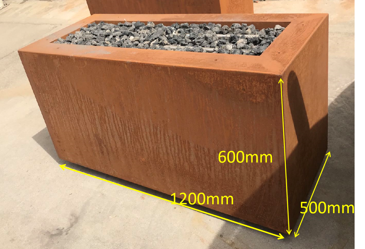 corten outdoor backyard garden wood burning charcoal or gas cooking heater fireplace stove smoker fire pit bbq grill