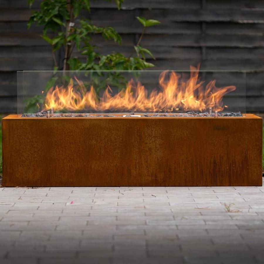 outdoor steel large fire cast iron firepit modern low smoke fire pit easy setup outdoor