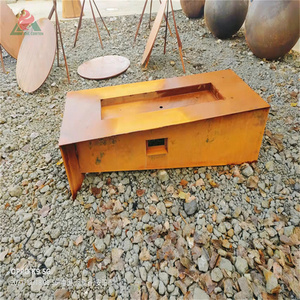 Corten steel propane heater outdoor propane gas water heater lpg large gas fire pit