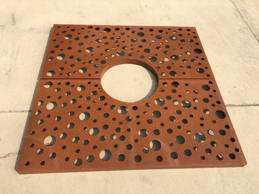 Cheap price planets square corten steel tree grills/grate and guards