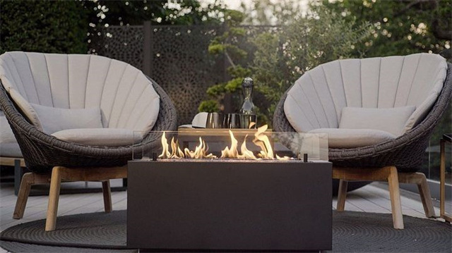 Propane Metal Fire Pit Gas Corten Fire Table garden gas fire pit