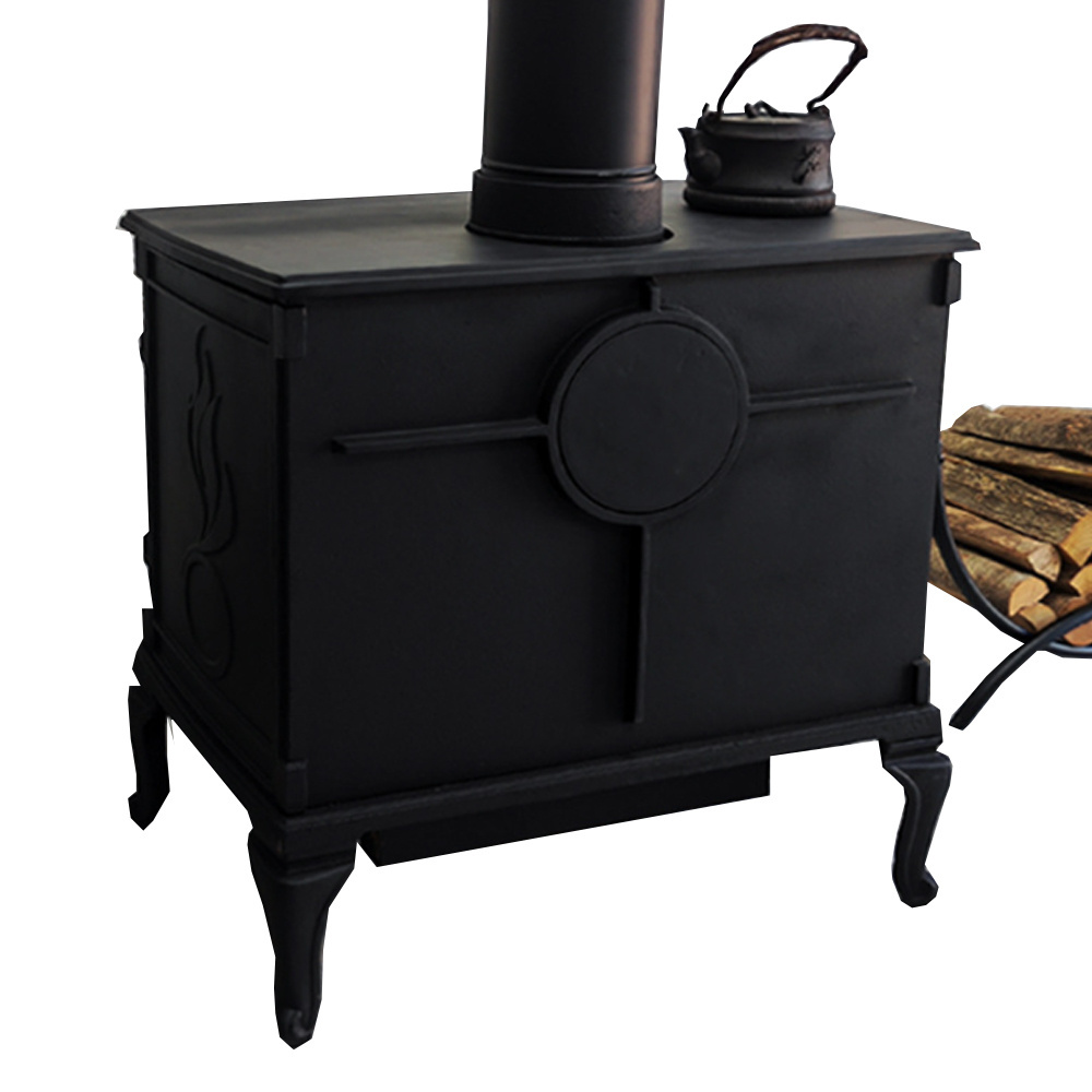 Interior Cast Iron Flat Design Freestanding Factory Stove Traditional Mini Wood Burning Fireplace