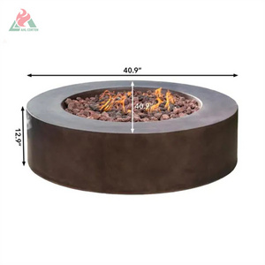 Outdoor rusted corten steel barrel fire pit price for sale