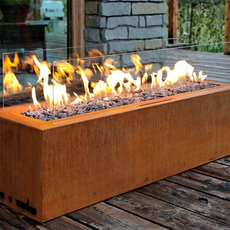 The gas fire place outdoor garden fire pit table gas fireplace fire pit