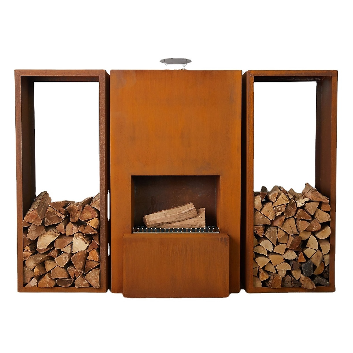 High quality metal fireplace accessories/corten steel fireplace outdoor