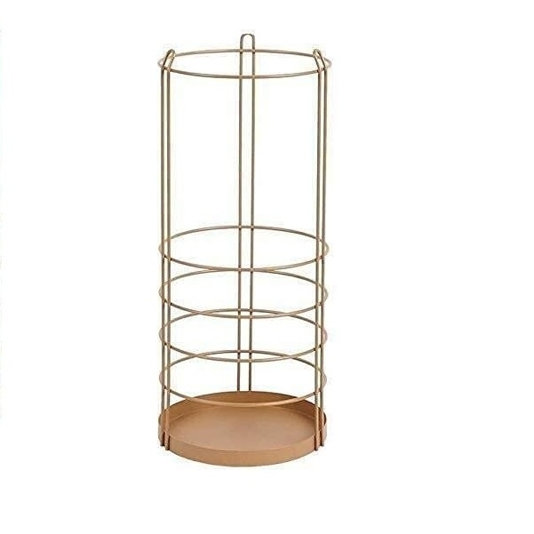 Umbrella Stand Pink Color New Custom Design Round Shape Customized Gardening Products Indoor Save Space Umbrella Holder