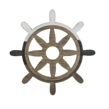 Handmade nautical ship wheels customized logo print wholesale Modern Personalized designer Vintage wooden Stylish elegant