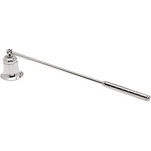 Silver plated Metal Candle snuffers with Long Handle for Putting Out Candles Extinguish Nest Flame Scented decor