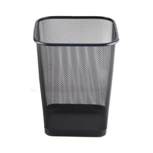 Garbage Bin Waste Baskets Office Home Wire Trash Can Mesh Round Dustbin Rubbish Bin Green Color Finished