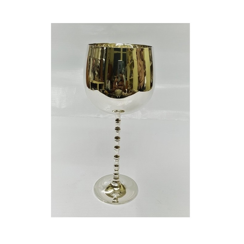 Personalized unique vintage modern classic Brass Silver Plated Fancy customized modern stylish Wine Goblet