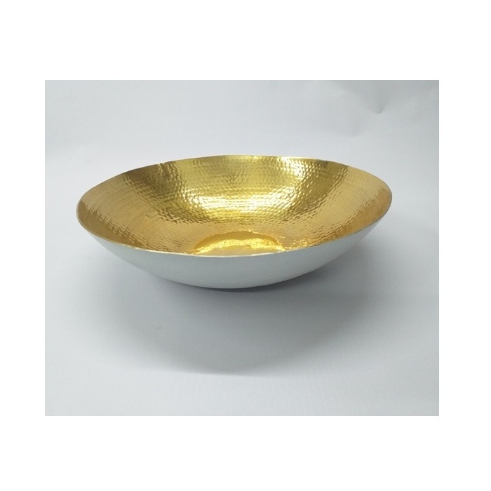 New Arrival Metal bowl with Nickle Plated Large Decorative Fruit Bowl Home Kitchen Utensils Breakfast Soup Serving Bowls