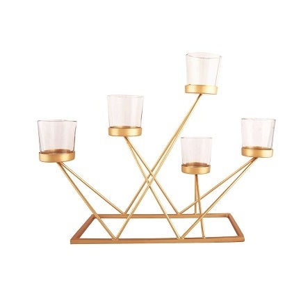 Handmade decoration fashionable metal candlestick Spinning Carousel Rotating tealight candle stand holder for home decoration