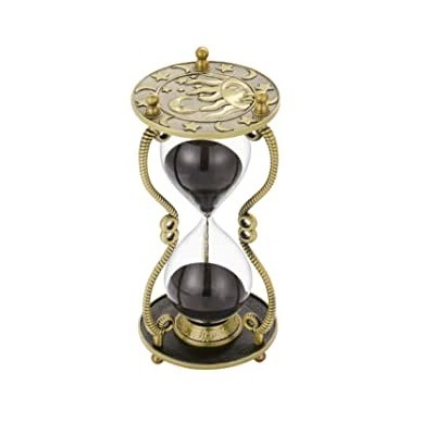 Sand Timer Rotating brass silver stainless frame sand 30 minutes hourglass sand timer Gold Finished Home Decor Accessories