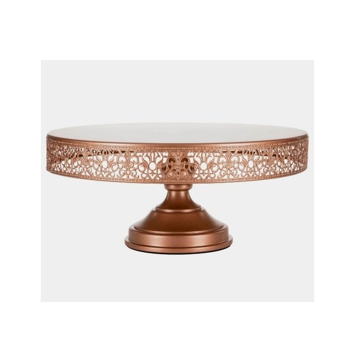 Royal Design With Rose Gold Finishing Cake Stand For Wedding Party And Birthday Celebration Design Single Cake Stand