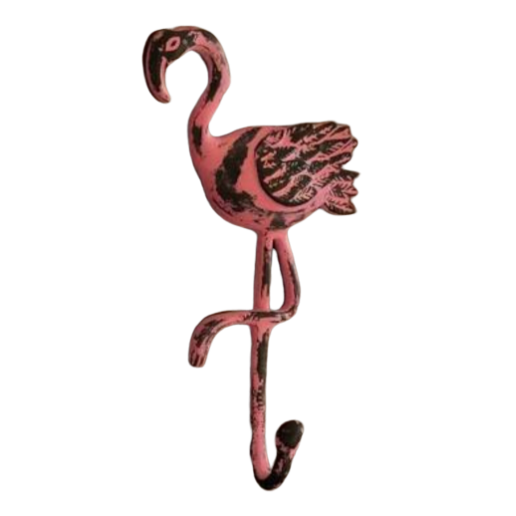 Pink Flamingo Wall Mounted Coat Hooks Hardware Heavy Duty Self Adhesive Clothes Hanger Hat Hooks storage holders & racks