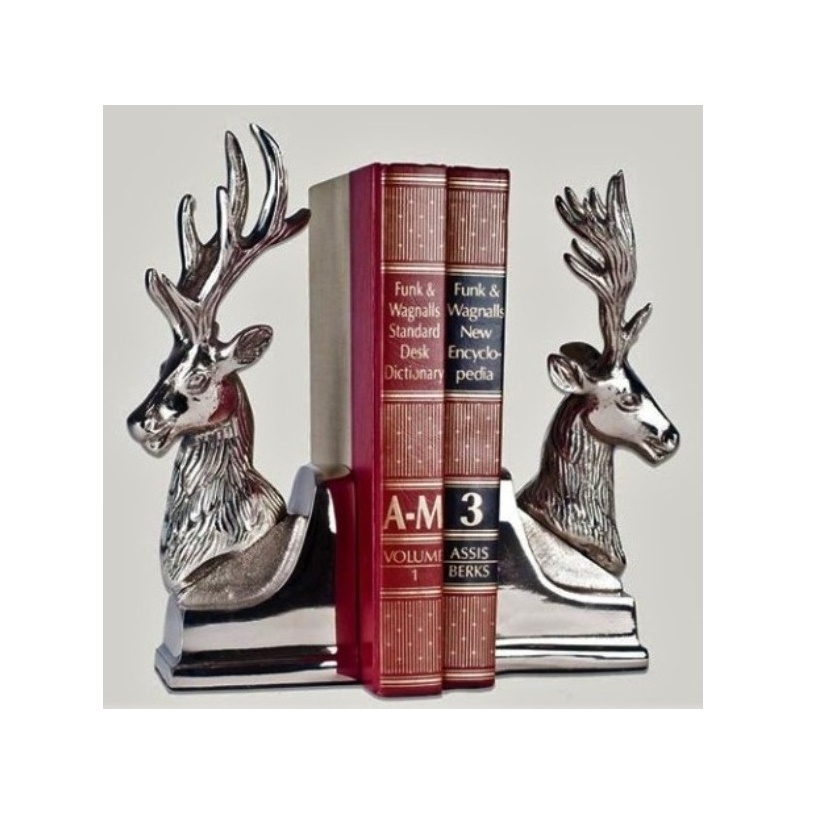 Handmade modern elegant classic unique designer customized decorative Aluminium Globe Bookends for reading room