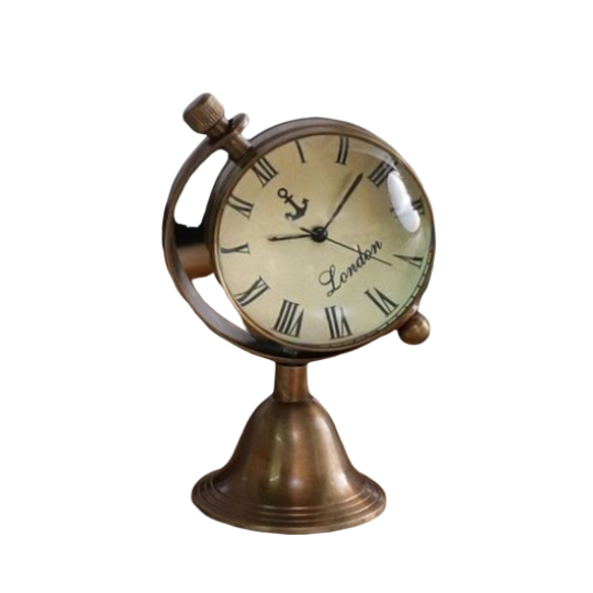 Elegant Bird shape clock desktop clock table clock Aluminium Yellow Finished Bird Office Home Decor Accessories