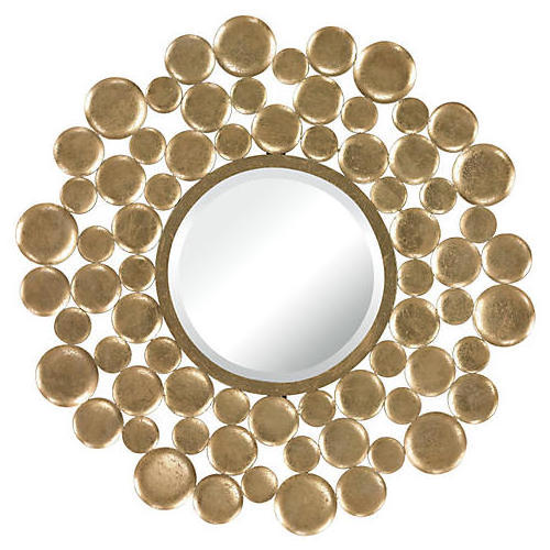 Wholesale Elegant Sun shaped Wall Mirror Gold Finished Decorations Industrial Large For Home Mirror Wall Sticker Home Decor