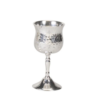 Best Quality Wine Glass For Hotel And Restaurant Indian Hand Caved Pure Brass Water Glasses  Gold Plated Wine Goblet