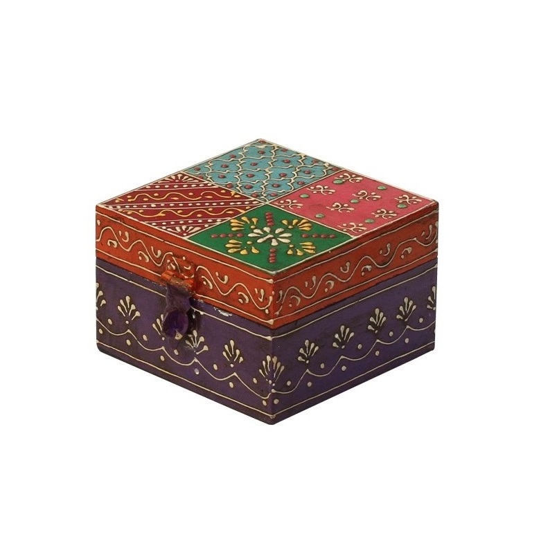 Attractive classic unique handmade wholesale  finished customized Hand painted owl stylish fancy  Wooden Crafts Box