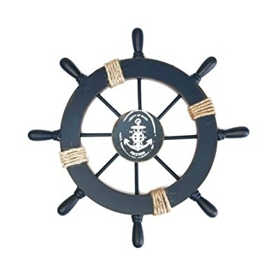 Handmade nautical ship wheels customized logo print wholesale Modern Personalized designer Vintage wooden Stylish elegant