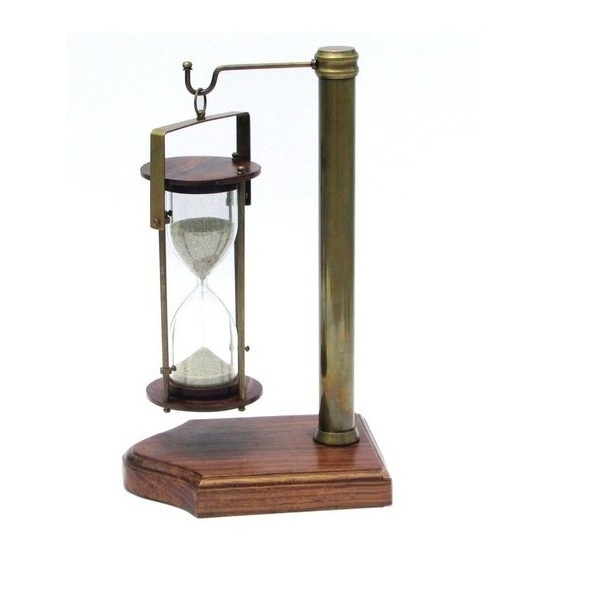 Sand Timer Rotating brass silver stainless frame sand 30 minutes hourglass sand timer Gold Finished Home Decor Accessories