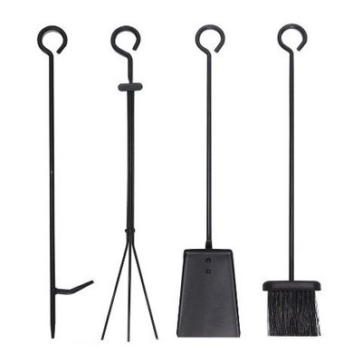 Wrought Iron Fire Set Fire Pit Tools For Fire Place Pit Poker Stove Long Tong Holder Tool Set At Good Price