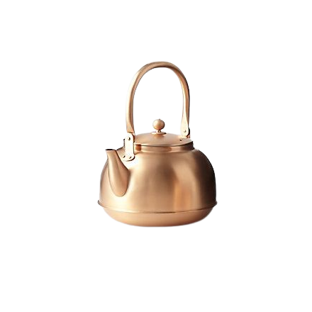 Trending Coffee Tea Serving Kettle Handmade Round Copper Tea Milk Kettle For Warming Tea Coffee Kettle