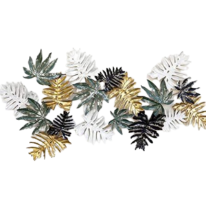 Multi Color Metal Leafs Wall Art for Home Decoration-Modern Large Wall Hanging Sculpture Decoration For Home Wall Arts