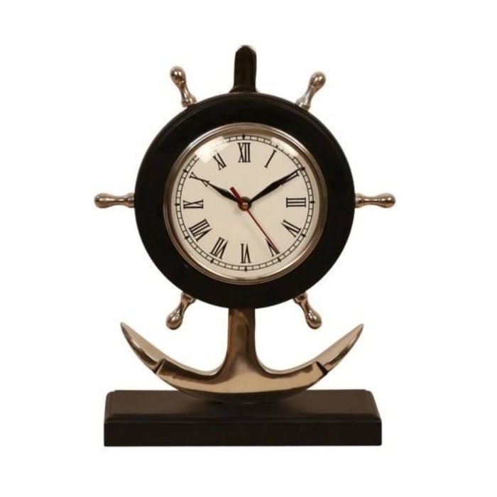 Elegant Bird shape clock desktop clock table clock Aluminium Yellow Finished Bird Office Home Decor Accessories