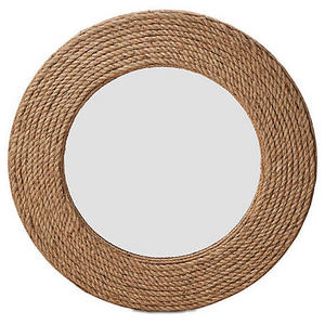 Classic Top Trending Luxury Creative Rope Look Round Border Wall Mirror Unique customize Decor Wall Mirror Frame for living room